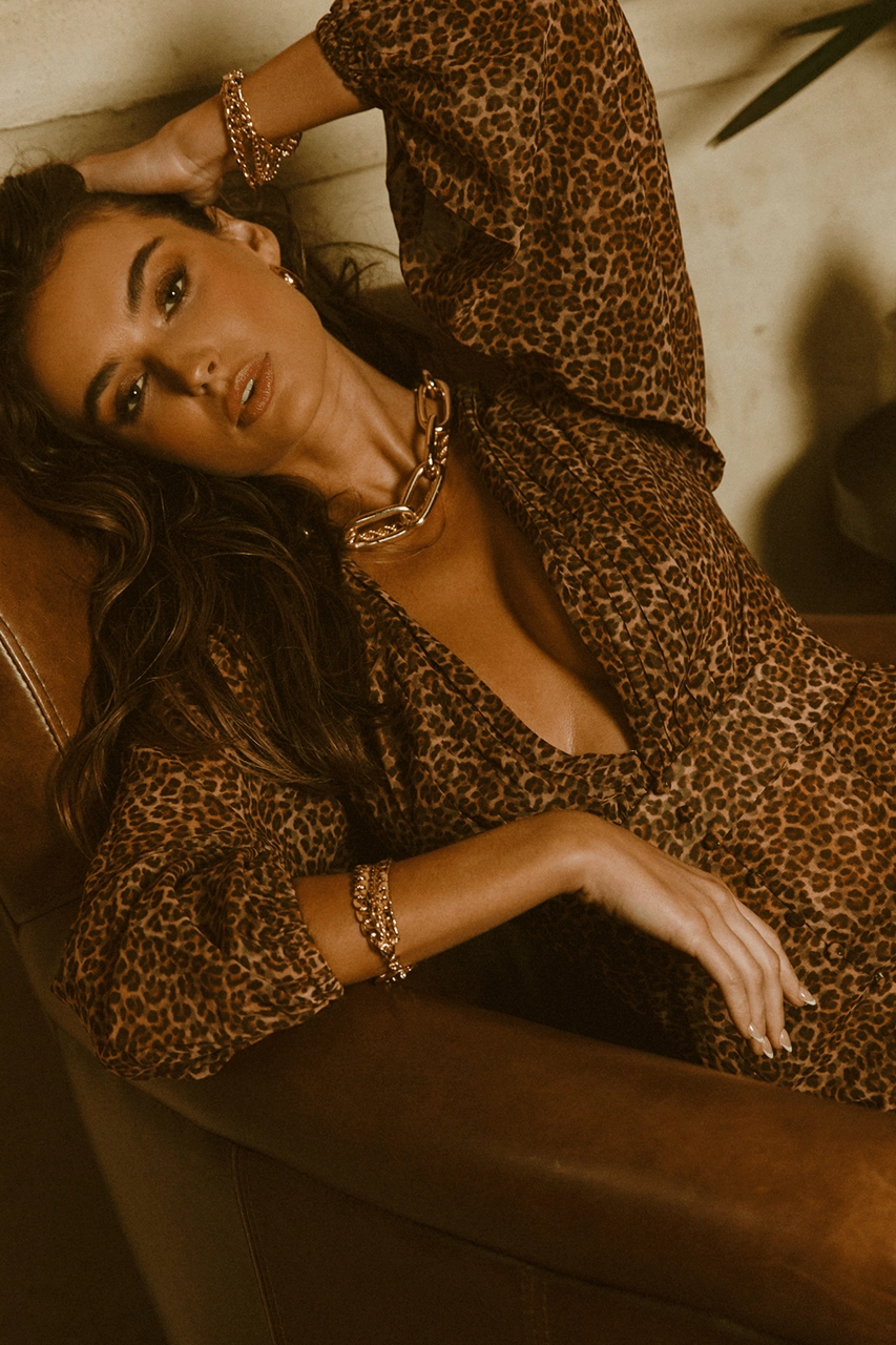 Ruby Midi Dress - Leopard custom-fit Classic sheath dress