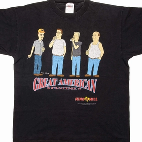 Simple yet stylish Flattering Design VINTAGE KING OF THE HILL TEE SHIRT 1998 SIZE XL MADE IN USA