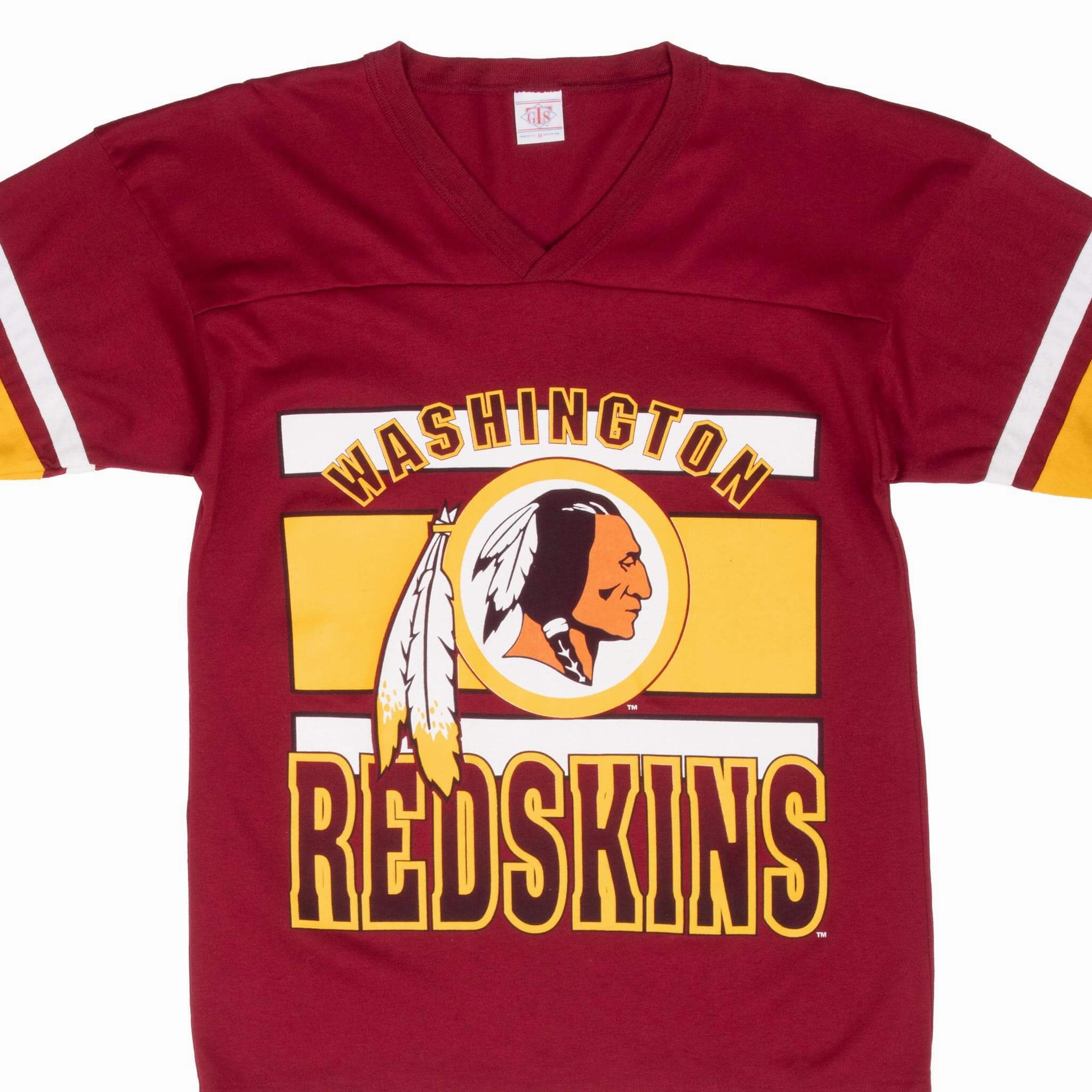 Easy Care Fabric VINTAGE NFL WASHINGTON REDSKINS 1980S TEE SHIRT MEDIUM MADE IN USA