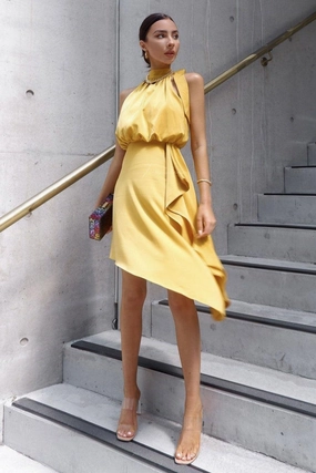Sierra Dress - Mustard Effortless Vibe