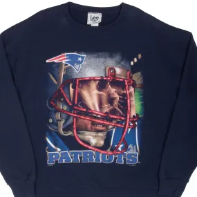 VINTAGE NFL NEW ENGLAND PATRIOTS SWEATSHIRT 1996 XL MADE IN USA Logo Design
