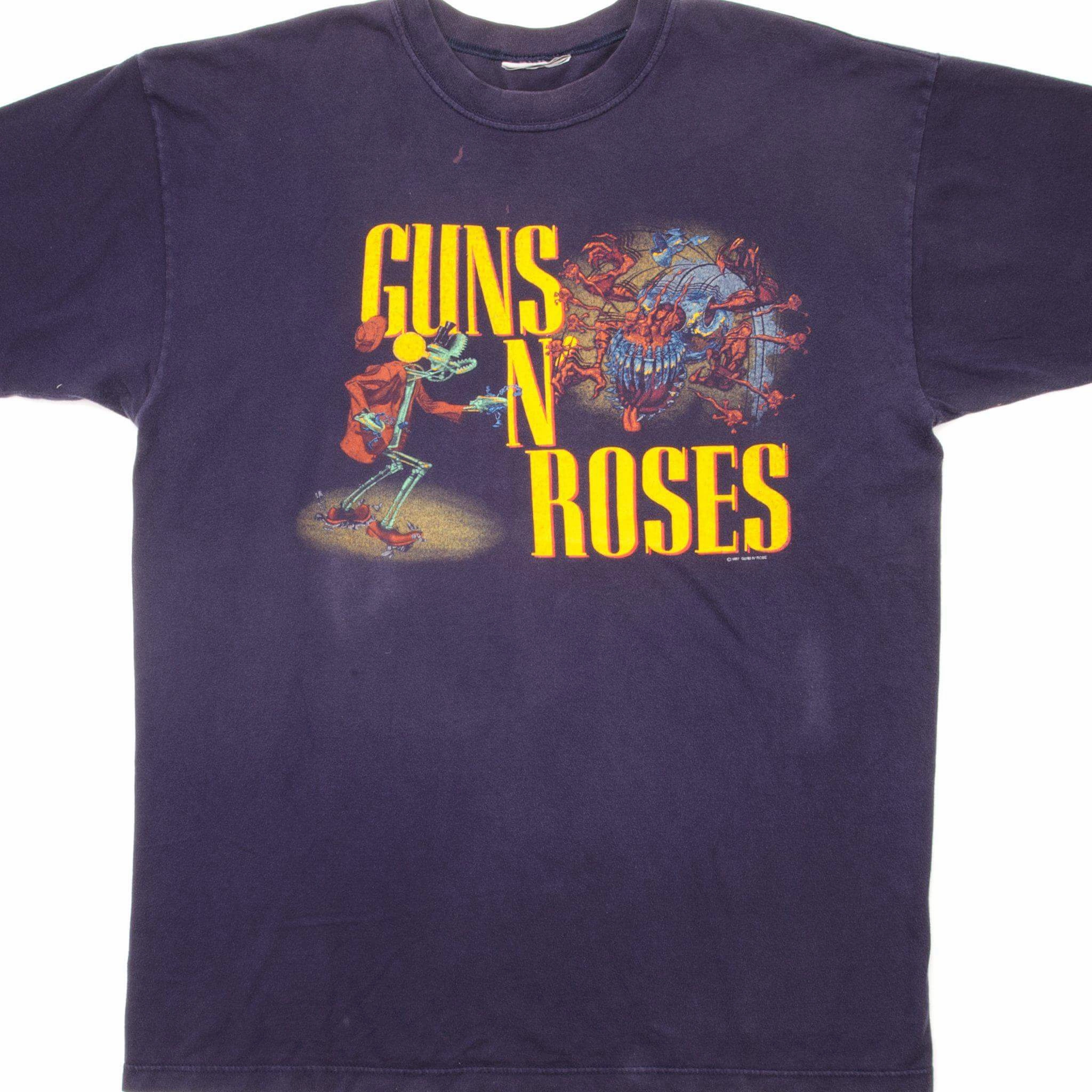VINTAGE GUNS N ROSES TEE SHIRT 1987 SIZE XL Day-to-Night Look