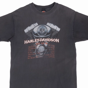 VINTAGE HARLEY DAVIDSON PRINCETON ILLINOIS TEE SHIRT 1998 LARGE MADE IN USA Fun and Comfortable dry cleanable
