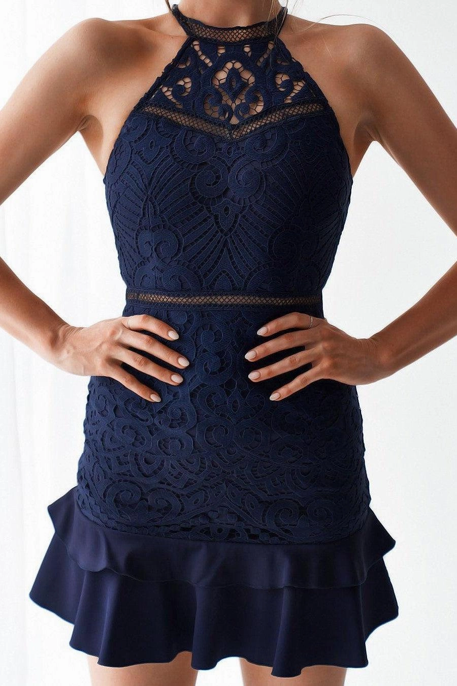 Mika Dress - Navy Wedding-Guest