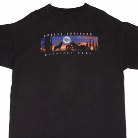 Layering Wear VINTAGE HARLEY DAVIDSON MIDNIGHT HOWL DALLAS TX TEE SHIRT 1999 2XL MADE IN USA