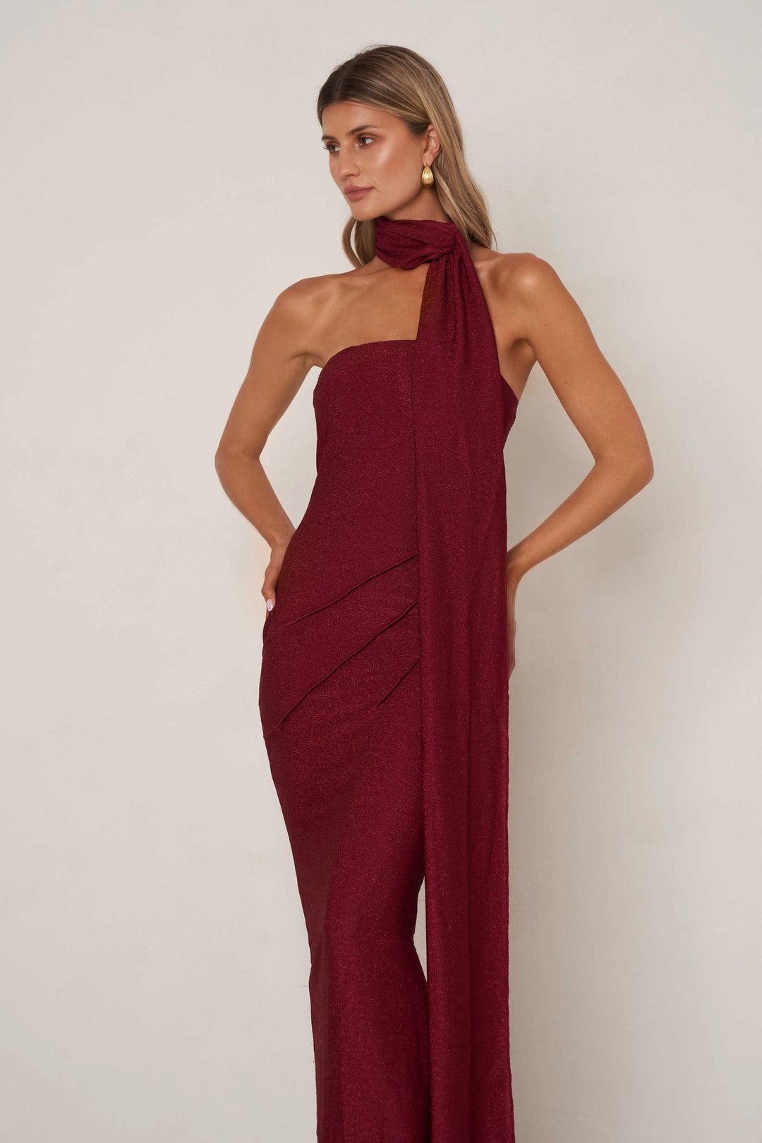 Gabriella Dress - Cherry Red Boho Aesthetic