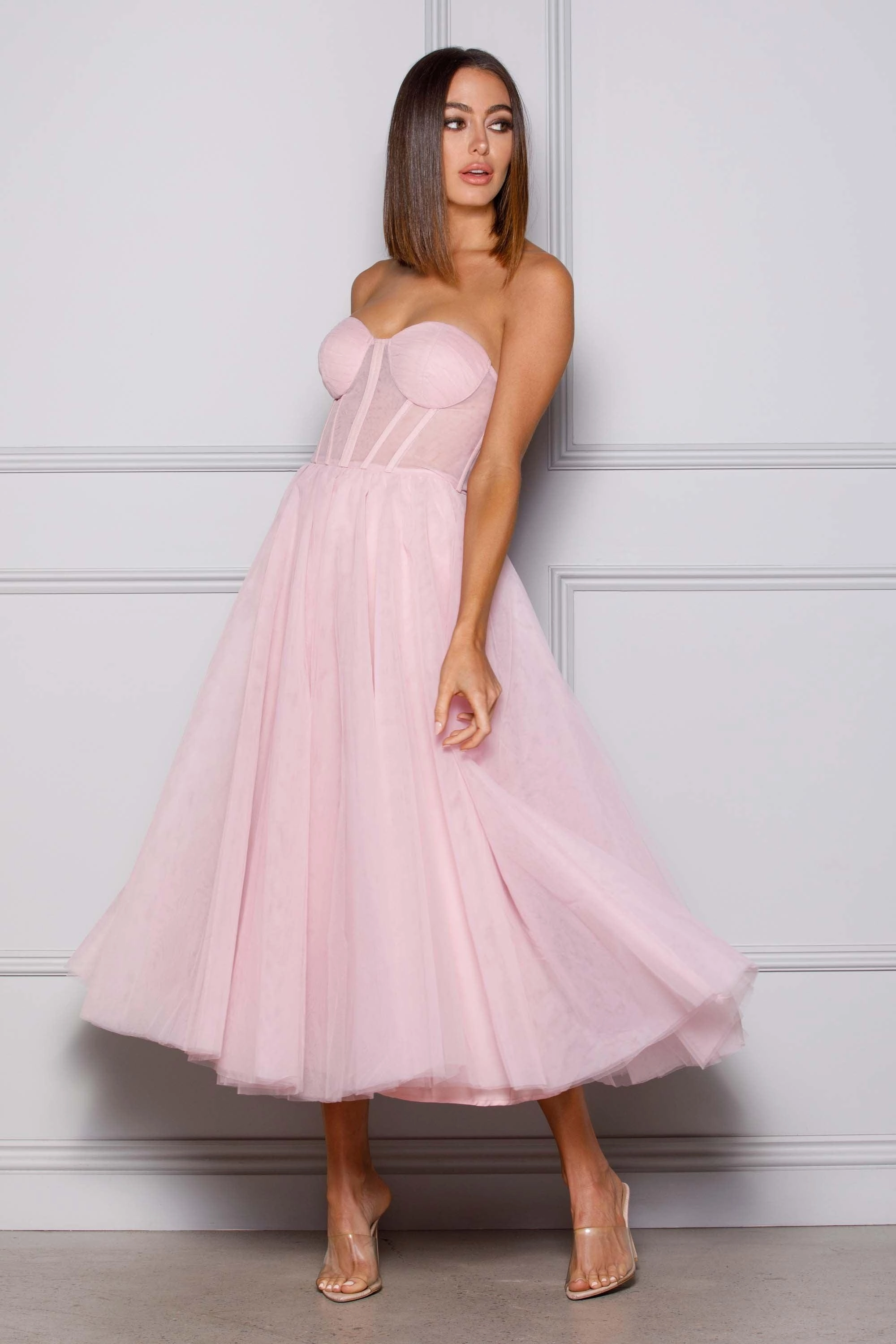 Airy Weave Balanced Fit GABRIELLA DRESS - FAIRY FLOSS