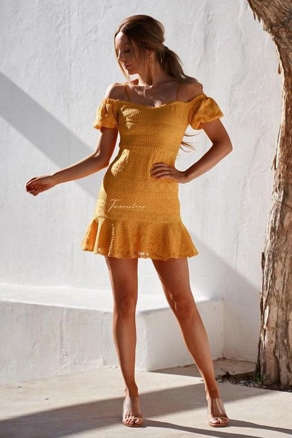 Gabriella Dress - Yellow (Final Sale) Magic Day Adjustable-Length