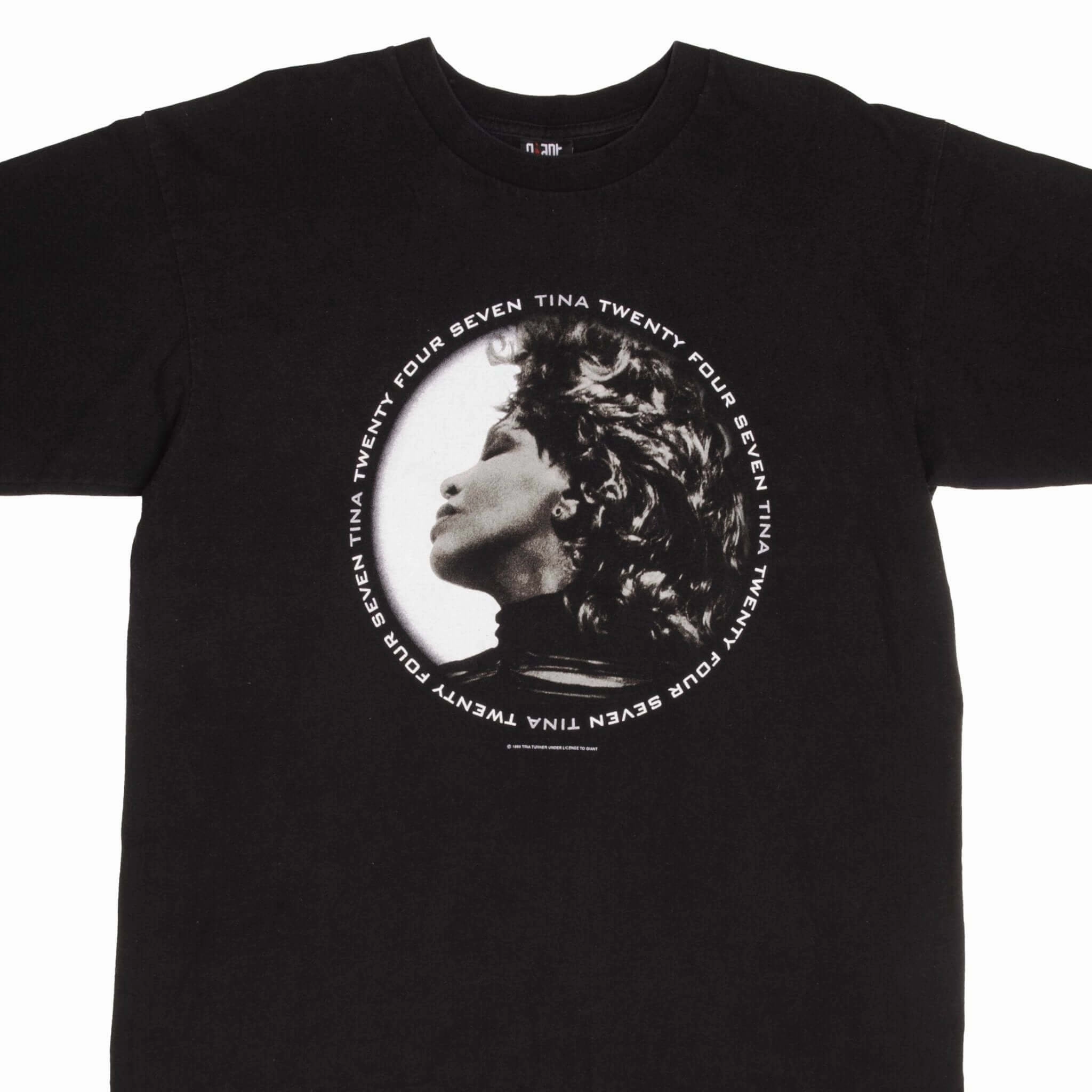 VINTAGE TINA TURNER TWENTY FOUR SEVEN TEE SHIRT 2000 SIZE XL Athletic and Cool