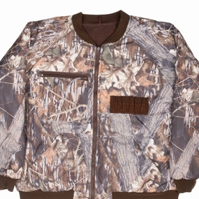 Diary Smooth Zipper Action VINTAGE HUNTING CAMO MOSSY OAK GAMEHIDE REVERSIBLE BOMBER JACKET 2000S 2XL