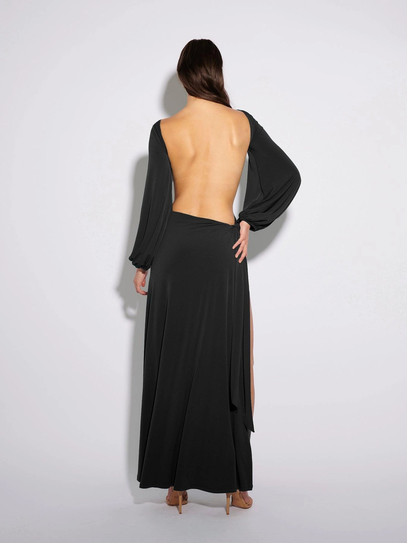 Gisele Gown - Black Upgrade-Option Minimalist Design
