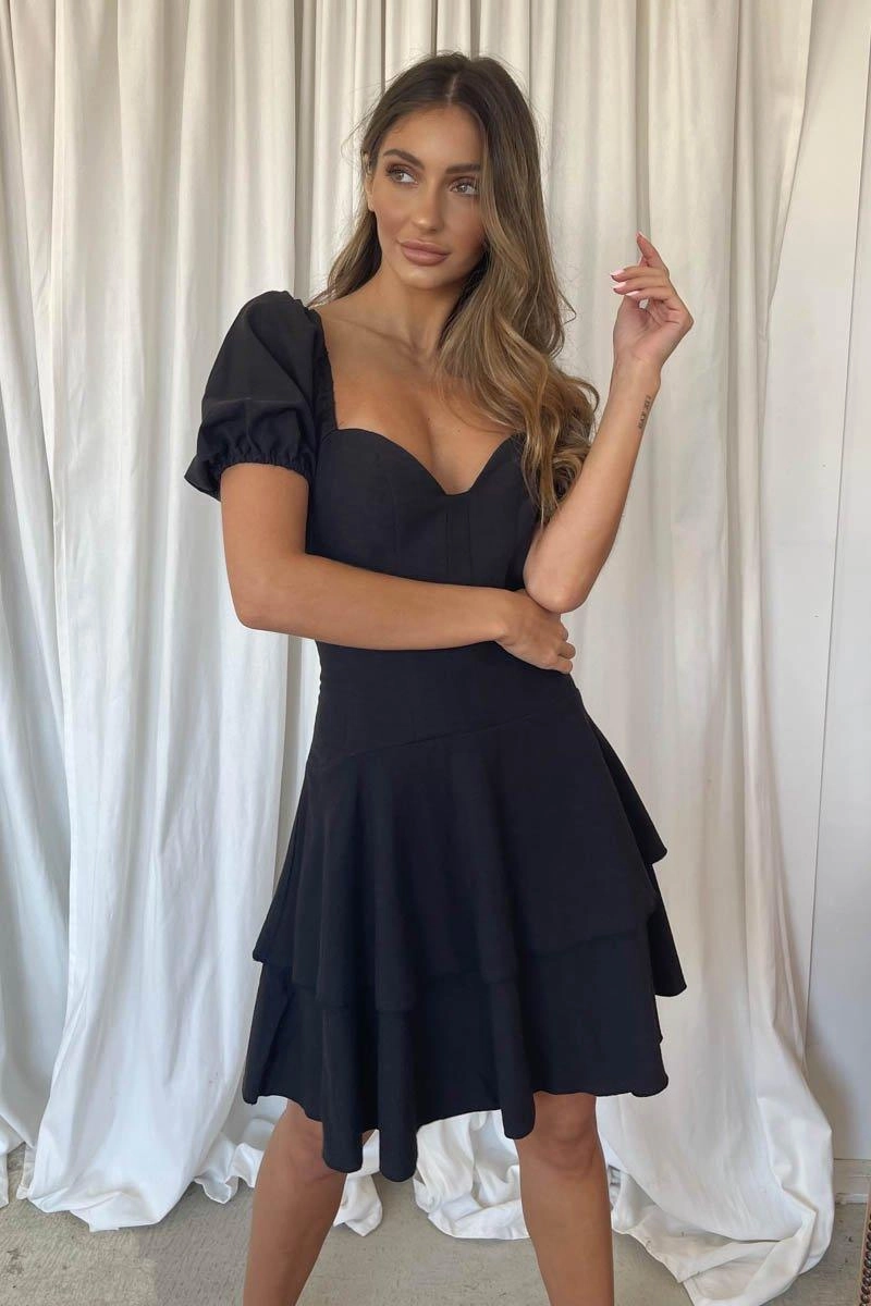 Giselle Dress - Black Rooftop-Event