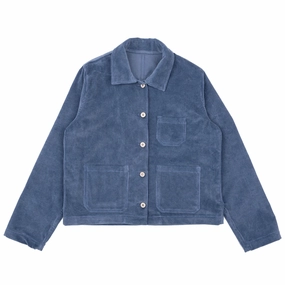 Gracie - Organic Faded Corduroy - Indigo Pink Minimalist Style