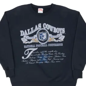 product discount stud accents VINTAGE NFL DALLAS COWBOYS SWEATSHIRT 1990S XL MADE IN USA