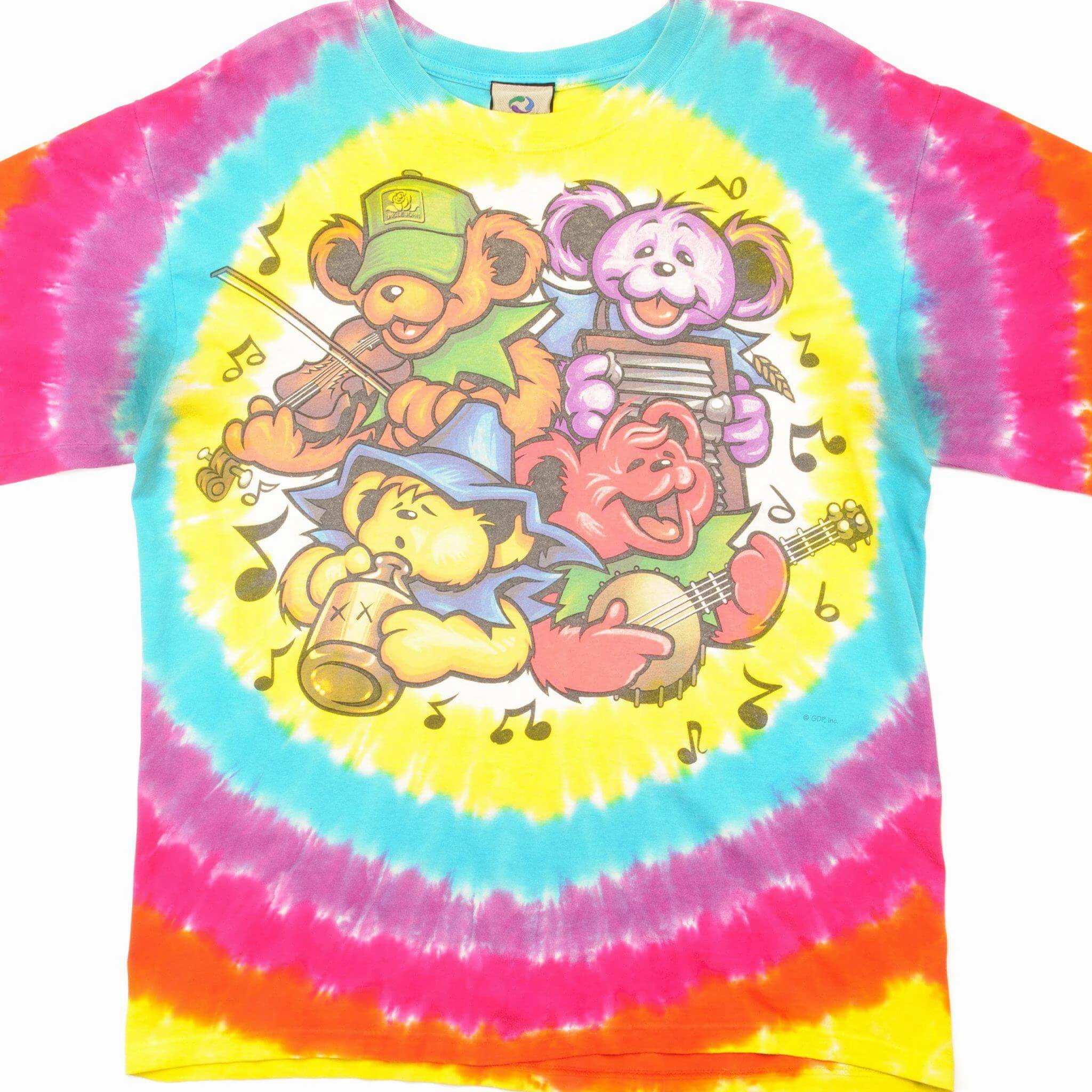 Breathable Material Chilly Comfort VINTAGE THE GRATEFUL DEAD TEE SHIRT TIE DYE SIZE MEDIUM 1990s
