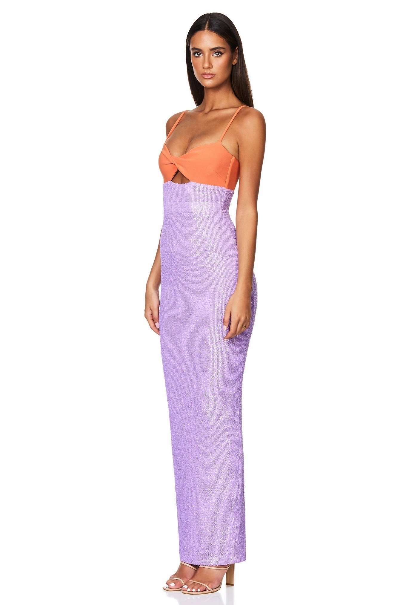 Nookie Monet Twist Gown - Sunset/Lilac Everyday-Use