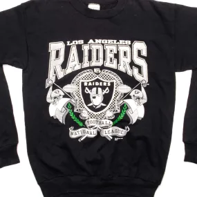 VINTAGE NFL LOS ANGELES RAIDERS SWEATSHIRT 1992 SIZE LARGE MADE IN USA pearl accents Sporty Jacket