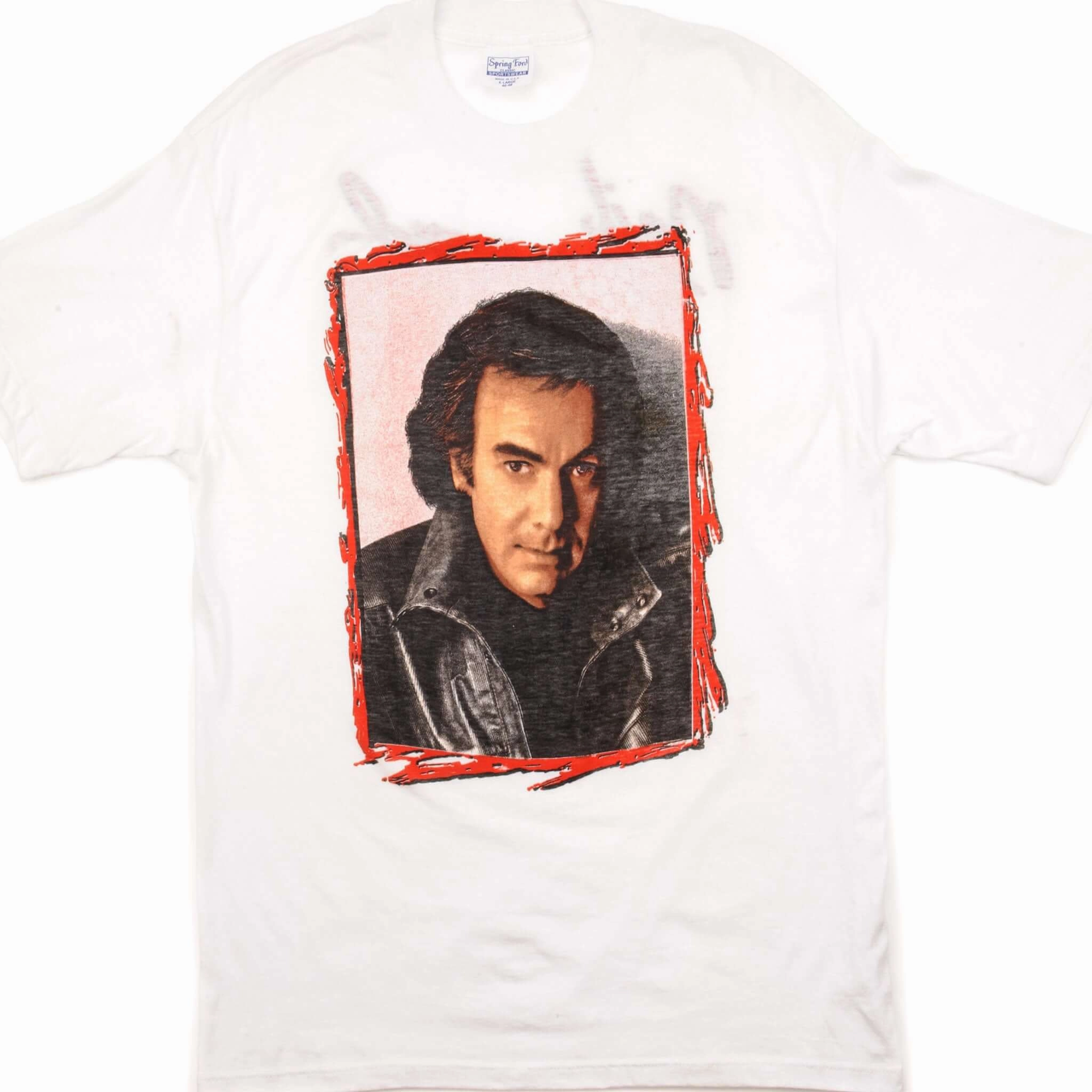 Comfort Wear Fit VINTAGE NEIL DIAMOND ON TOUR TEE SHIRT SIZE MEDIUM MADE IN USA