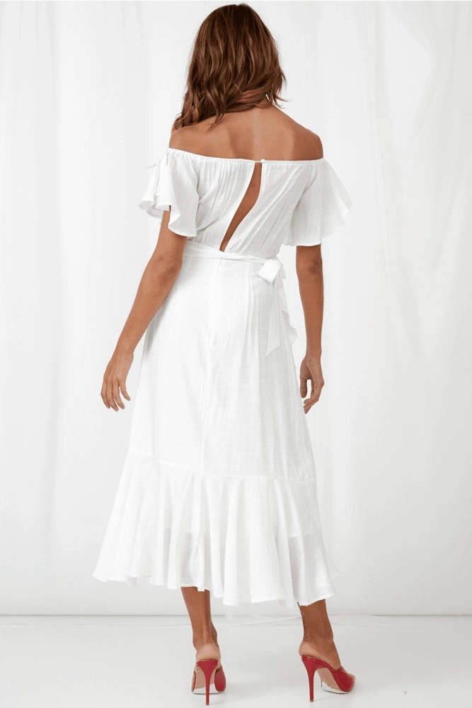 Dalila Dress - White Subtle Comfort