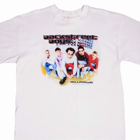 Natural Fiber Blend PocketDetail VINTAGE BACKSTREET BOYS MILLENNIUM TOUR TEE SHIRT 1999 2000 SIZE XL