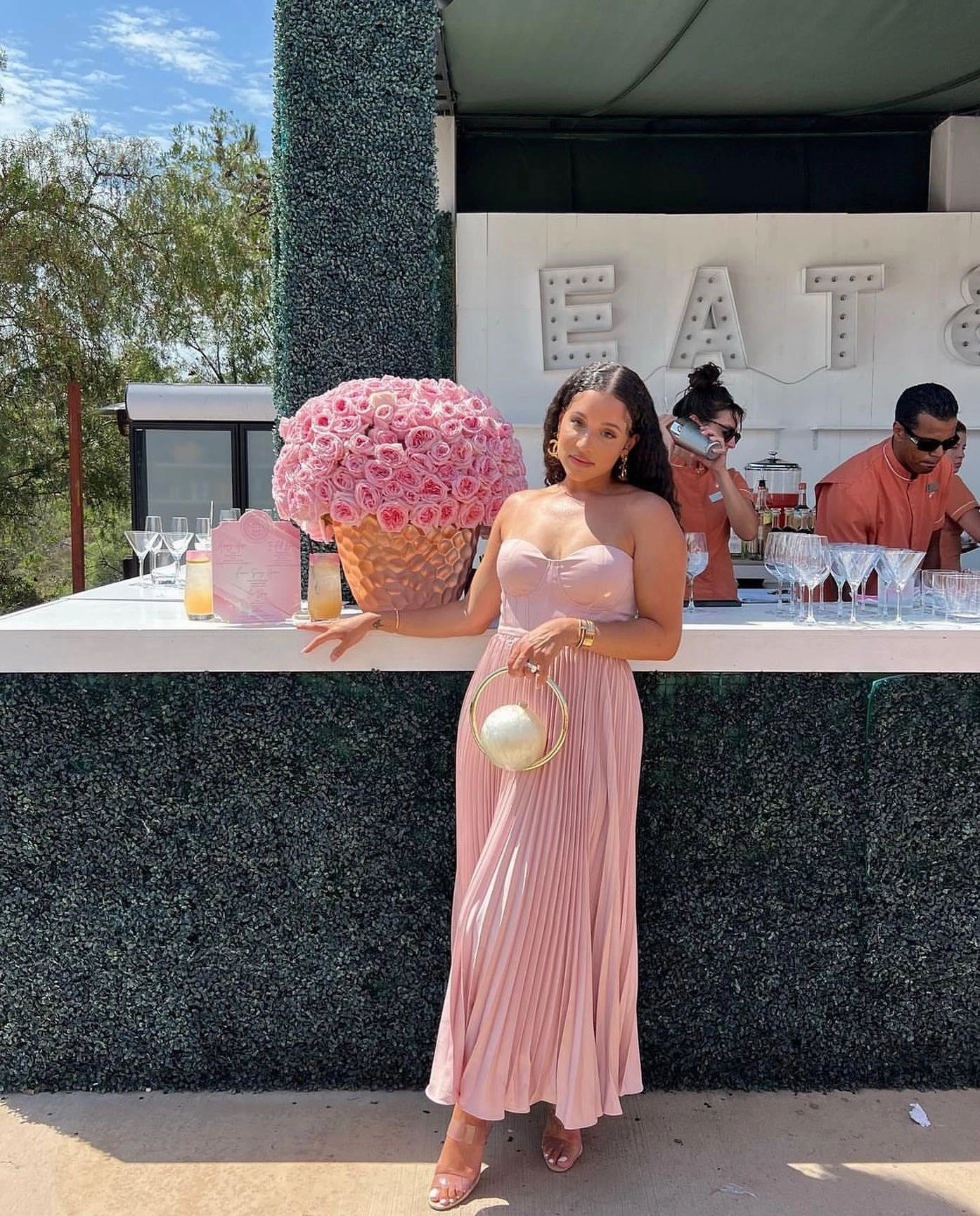 Milan Dress - Blush Bold Color