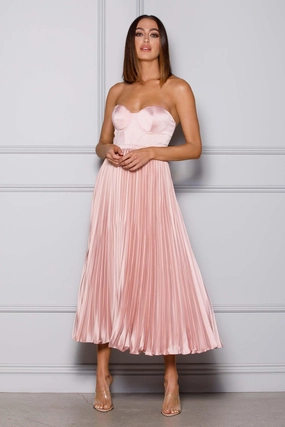 Milan Dress - Blush Soft Contour Airy Weave