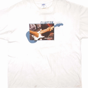 Chill Comfort Wear Seasonal Fashion VINTAGE ERIC CLAPTON TEE SHIRT WORLD TOUR 1998  SIZE XL