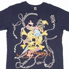 VINTAGE ED HARDY DEATH OR GLORY SKULL TEE SHIRT 2000S SIZE 2XL MADE IN USA Comfortable fit Unisex