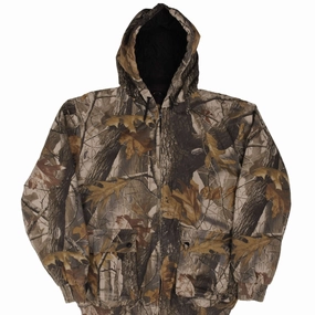 Urban Style Rugged Comfort VINTAGE REALTREE HARDWOODS CAMO ACTIVE JACKET SIZE MEDIUM