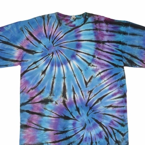Seasonal Must-Have VINTAGE TIE DYE BLUE PURPLE TEE SHIRT SIZE 2XL 1990S SINGLE STITCH