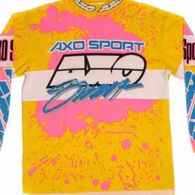 Quick Dry Fabric VINTAGE MOTOCROSS AXO SPORT LONG SLEEVES TEE SHIRT 1991 SIZE LARGE