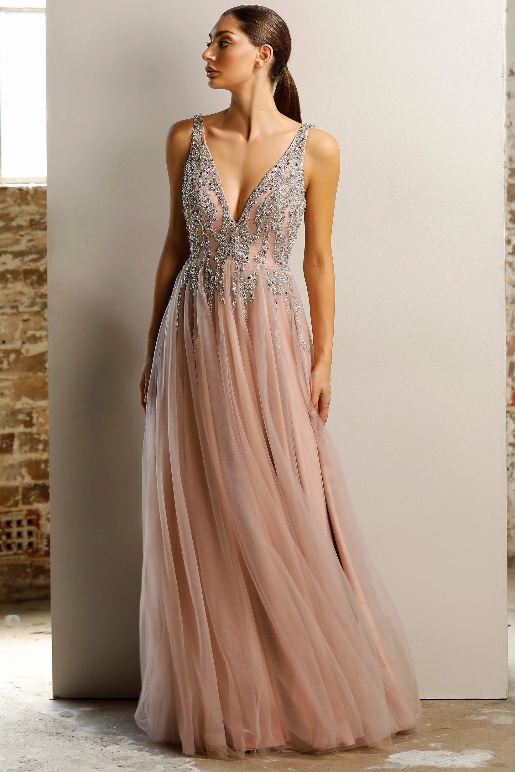 Jadore JX1077 Dress - Dusty Pink Pure Piece