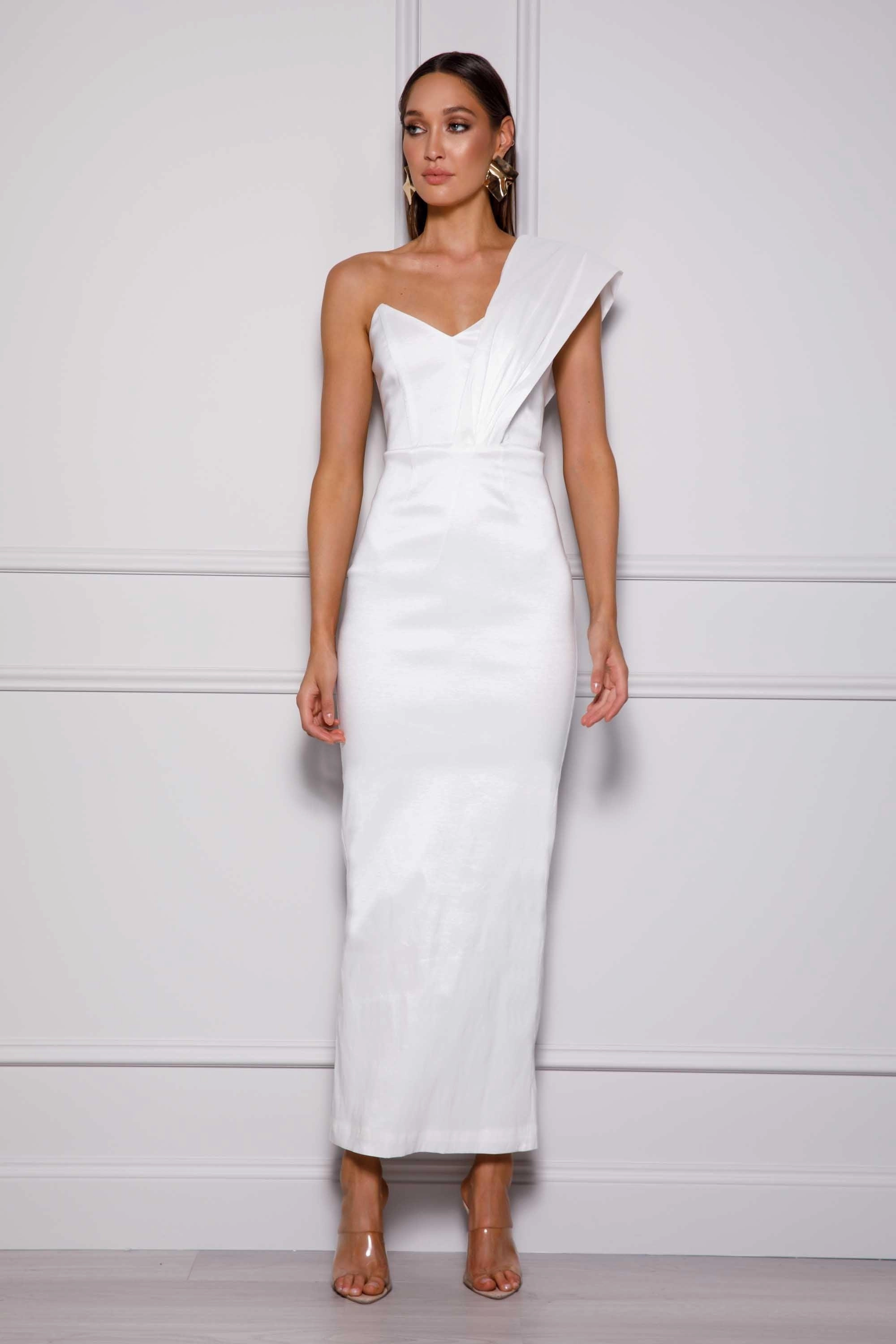 Stream Cut Kaiya Maxi Dress - White