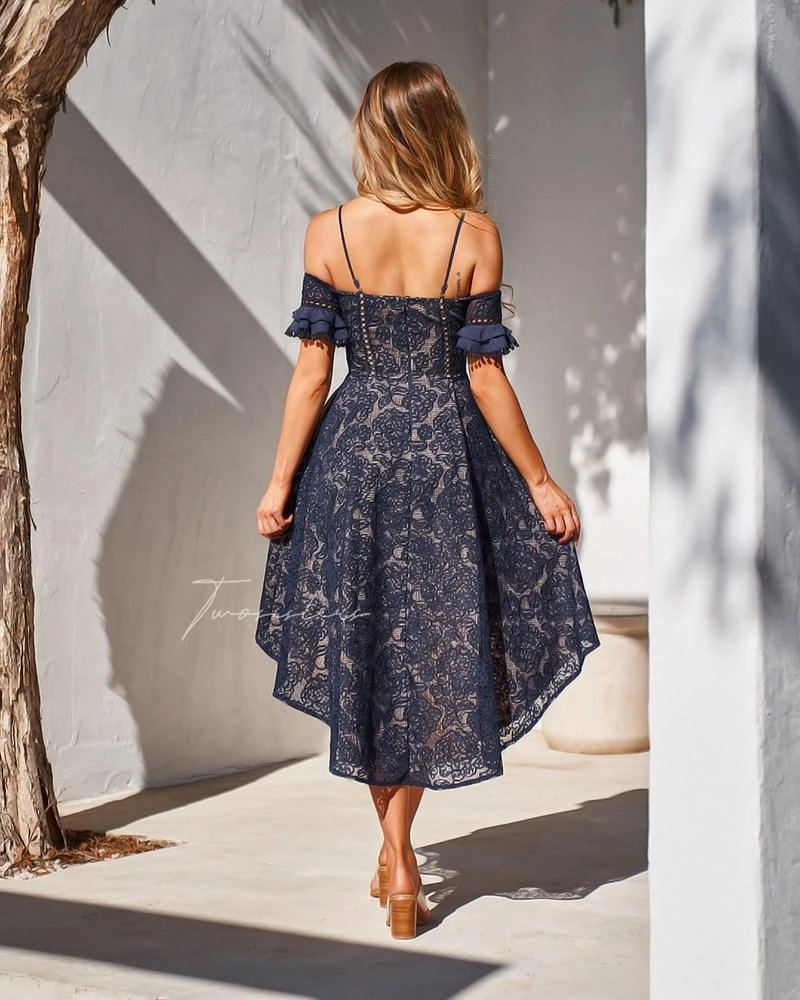 Megan Dress - Navy Clean Outfit Refined fit
