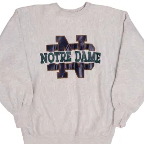 Outdoor Bold product personalization ideas VINTAGE CHAMPION REVERSE WEAVE NOTRE DAME UNI SWEATSHIRT 1990S XL MADE USA
