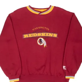 VINTAGE NFL WASHINGTON REDSKINS EMBROIDERED SWEATSHIRT 1990S MEDIUM Relaxed Fashion Contrast Stitching