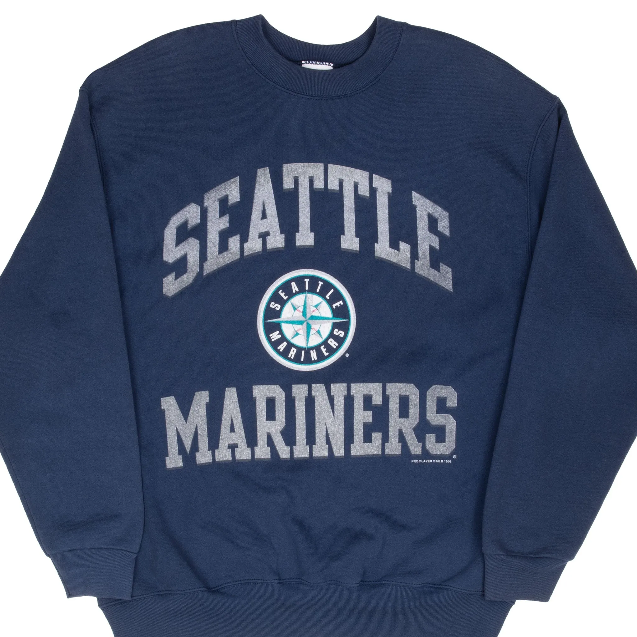 VINTAGE MLB SEATTLE MARINERS 1996 SWEATSHIRT LARGE MADE IN USA shrink-resistant Outdoor Adventure