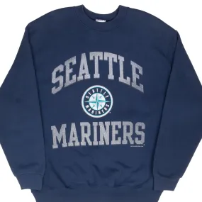 VINTAGE MLB SEATTLE MARINERS 1996 SWEATSHIRT LARGE MADE IN USA shrink-resistant Outdoor Adventure