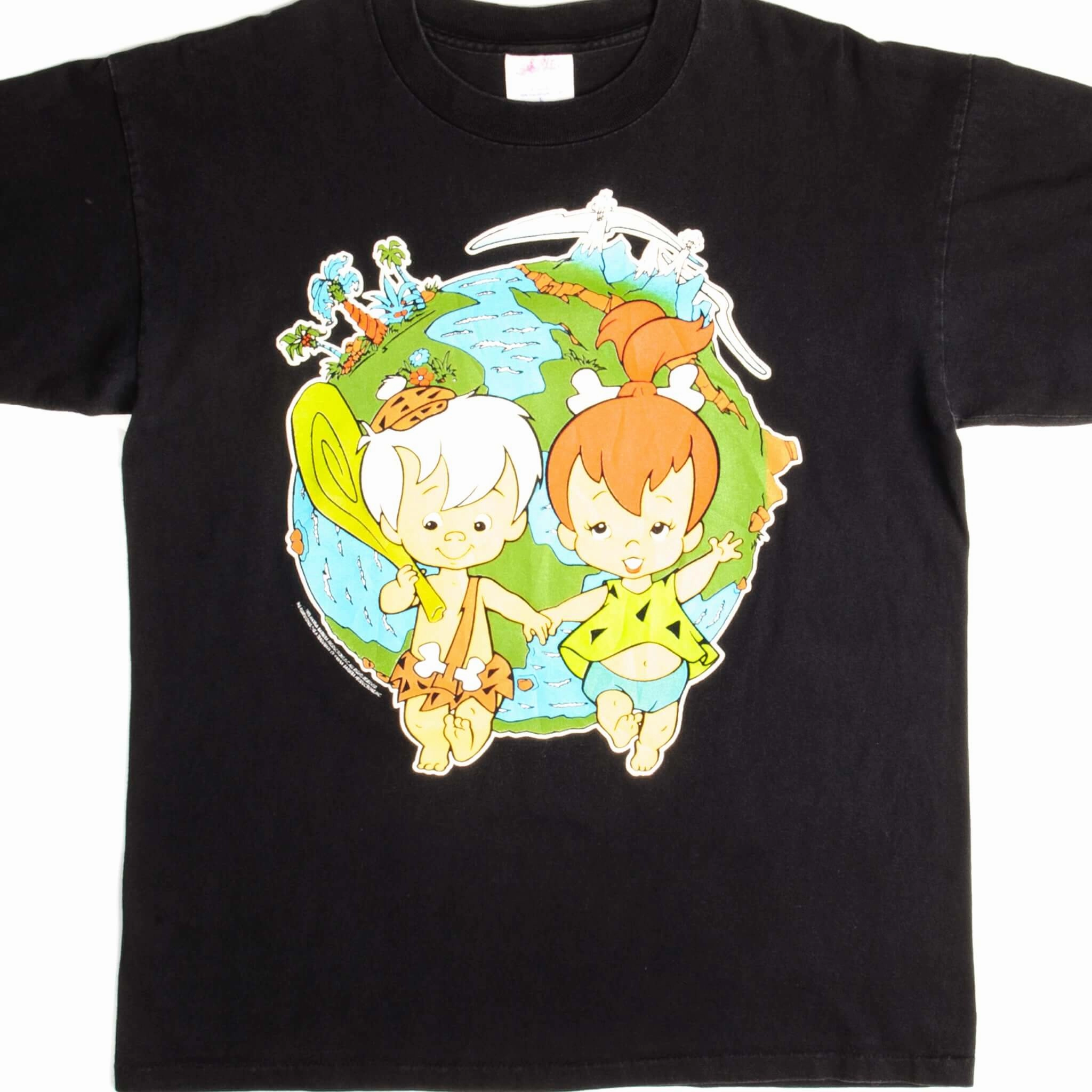 Cozy Fit Wear Quick Comfort Design VINTAGE THE FLINTSTONES TEE SHIRT 1995 SIZE LARGE MADE IN USA