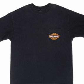 VINTAGE HARLEY DAVIDSON STURGIS BLACK HILL RALLY 1994 TEE SHIRT LARGE MADE USA Comfy Wear Comfortable Layers