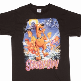 BOOTLEG SCOOBY DO WHERE ARE YOU TEE SHIRT SIZE XL SINGLE STITCH Stretch Waist All Day Flex