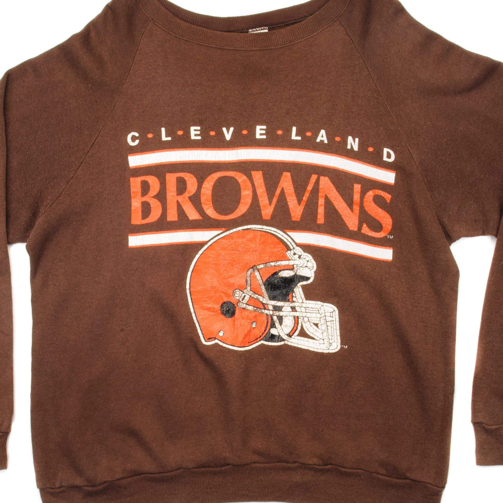 VINTAGE NFL CLEVELAND BROWNS SWEATSHIRT EARLY 1980S-1990 SIZE XL MADE IN USA Simple Comfort