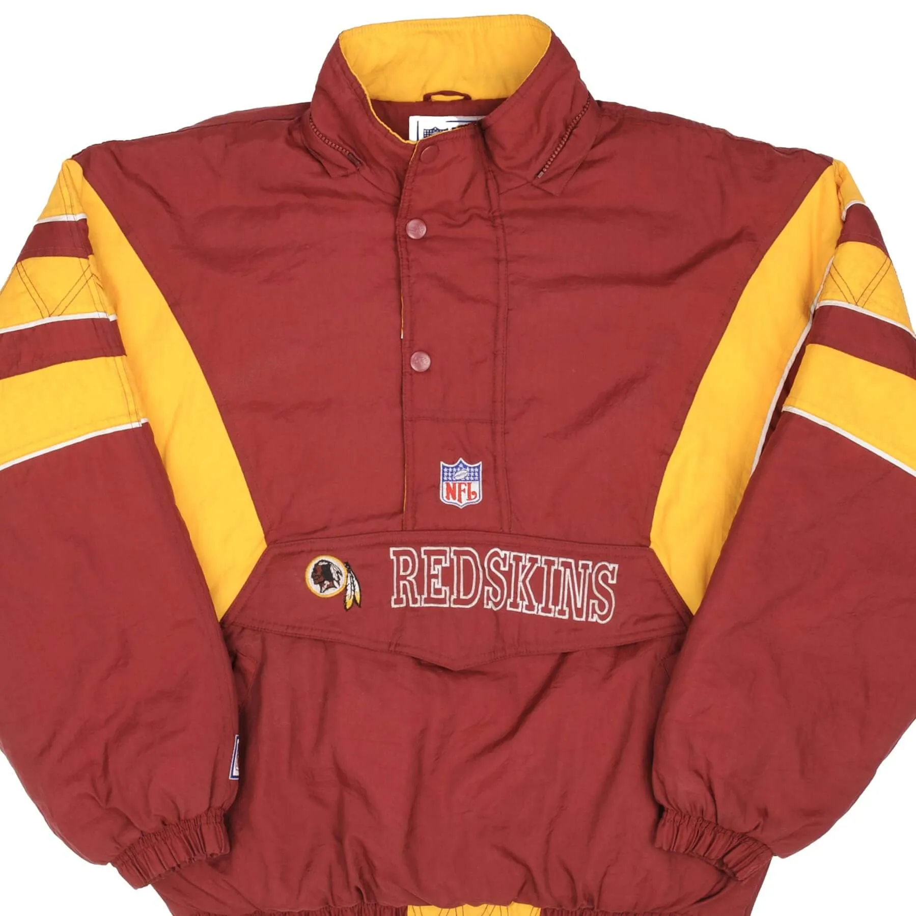 astronauts VINTAGE NFL WASHINGTON REDSKINS STARTER PROLINE PULLOVER JACKET 1990S SIZE XL