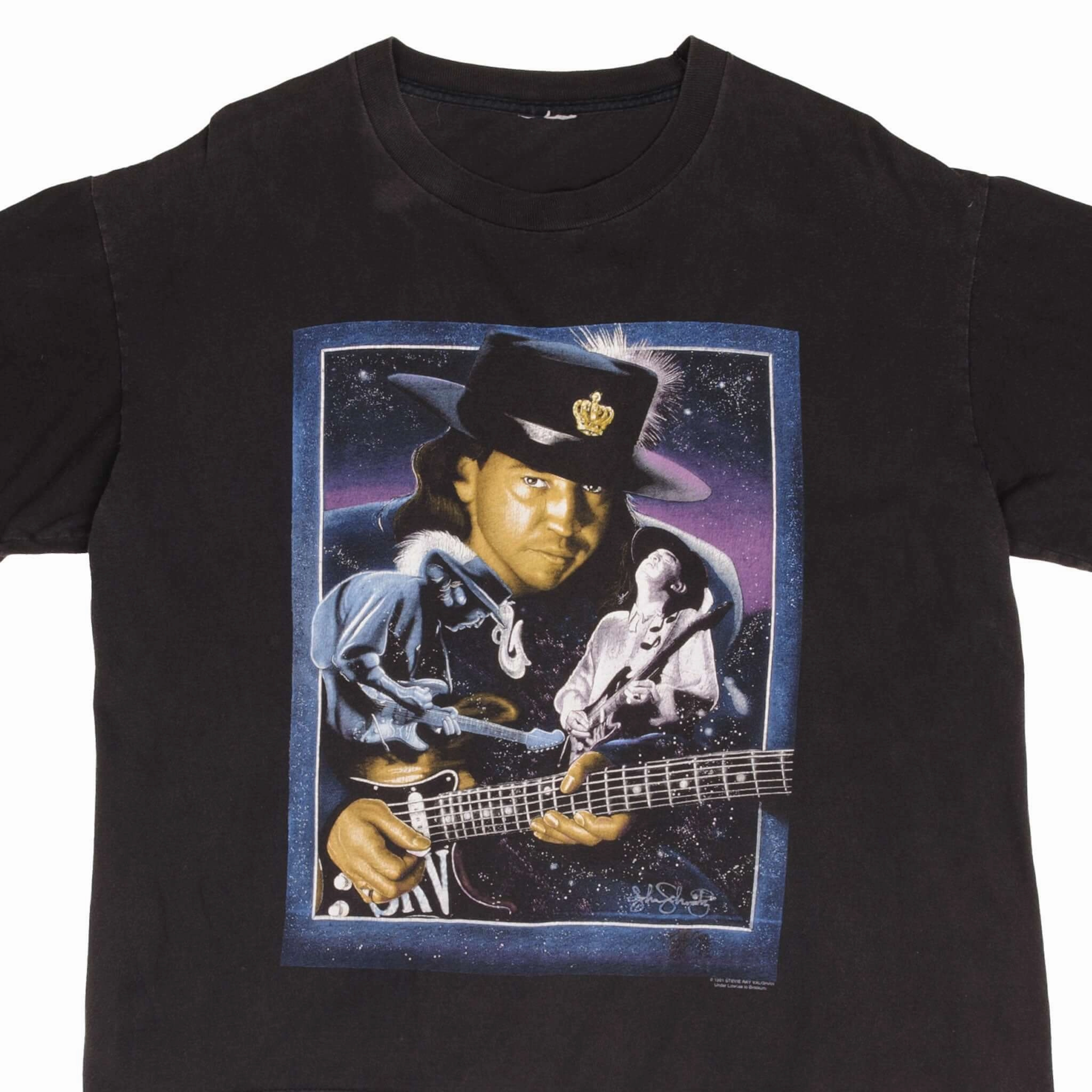 Layering Comfort BreathableFabric VINTAGE STEVIE RAY VAUGHAN 1991 TEE SHIRT SIZE XL SINGLE STITCH