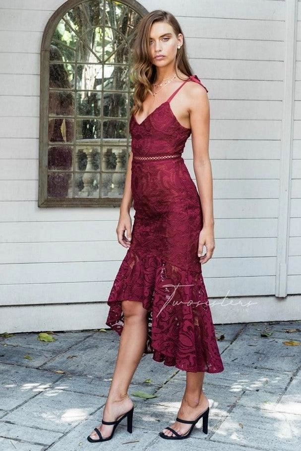 Valentina Dress - Red Perfectly Tailored