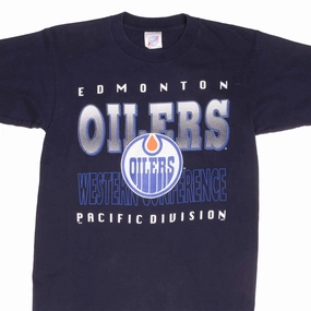 Stretch Design VINTAGE NHL EDMONTON OILERS 1990S TEE SHIRT SIZE MEDIUM