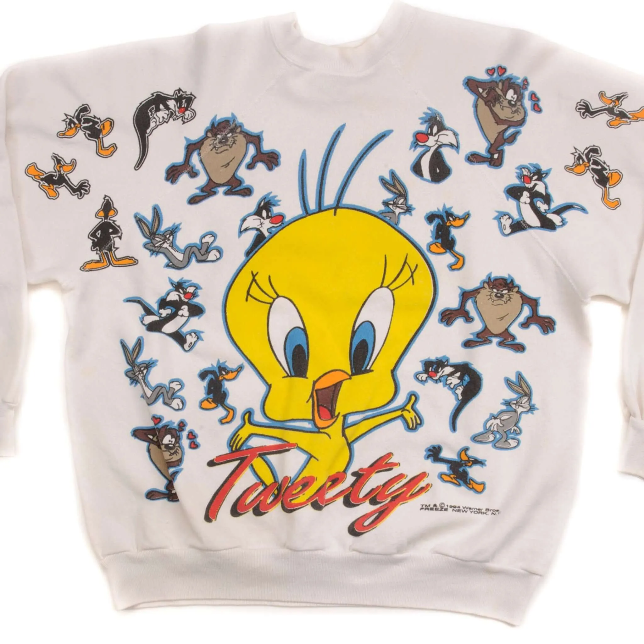 VINTAGE LOONEY TUNES TWEETY SWEATSHIRT 1994 SIZE LARGE MADE IN USA Park Stroll