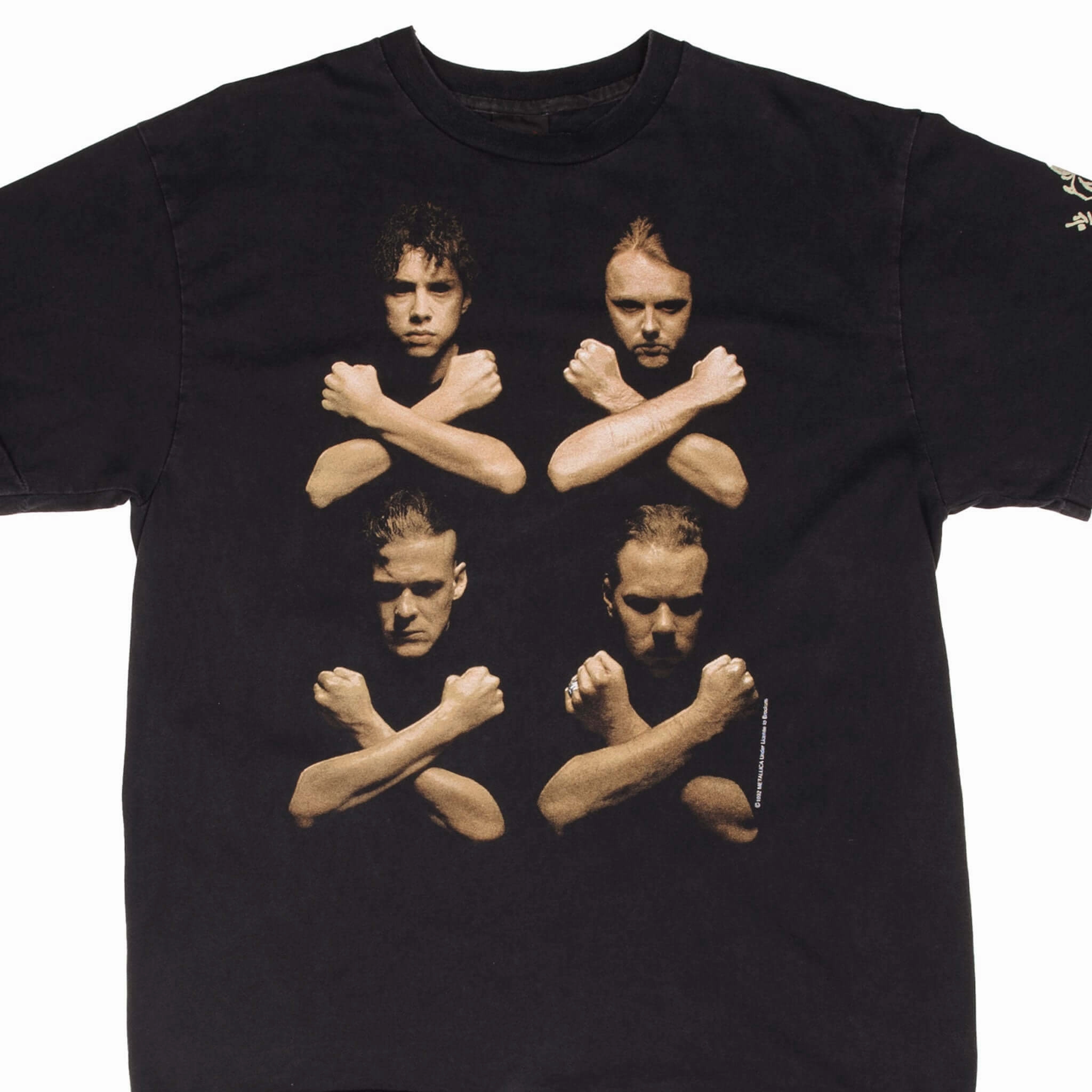 Standard Body Fit BOOTLEG TEE SHIRT METALLICA BIRTH SCHOOL METALLICA DEATH 1992 SIZE XL MADE IN USA