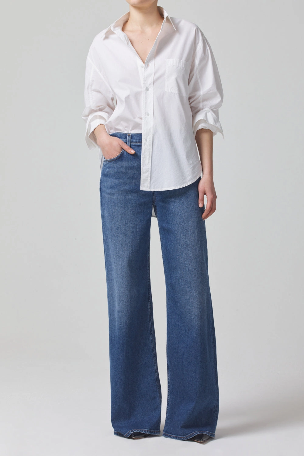 Loli Mid Rise Baggy Slim Modern Staple Piece