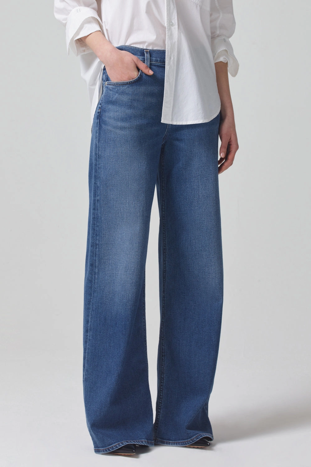 Parent Style Evening Stroll Festival Outfit Classic Five Pocket Design Loli Mid Rise Baggy